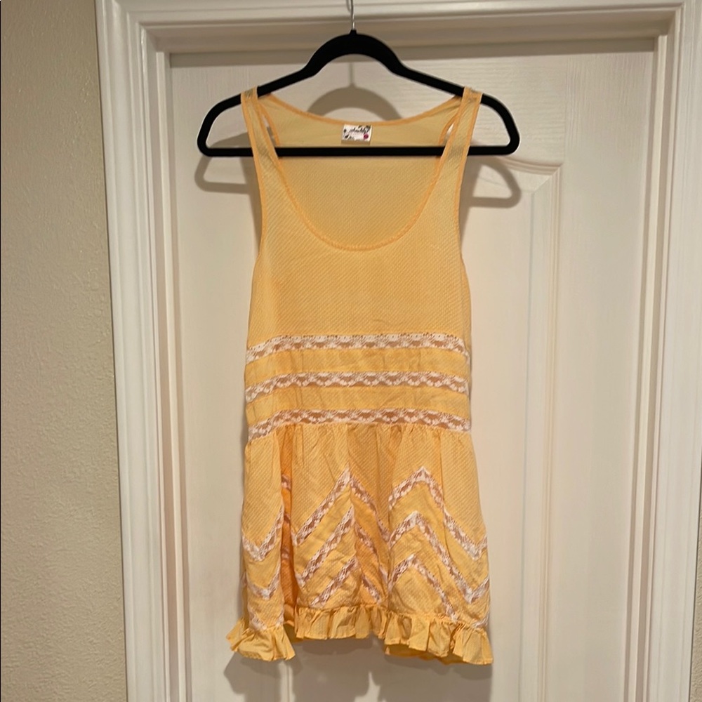 Free People Intimates Voile and Lace Trapeze
Slip Size Small - Picture 2 of 7